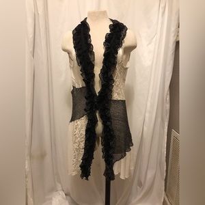 Adore knit lace vest